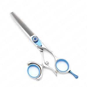 Juego de Tijeras de Peluquería Profesionales Plateadas, 2 Piezas, Tijeras de Corte de Pelo de Acero con Alto Contenido de Carbono, con Tornillo Ajustable - Product Image 5