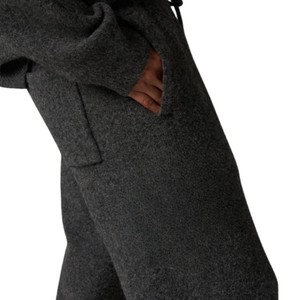 Knit Jogger <b>Pants</b> Charcoal Casual Sweatpants Elastic Waist Lounge Wear Soft Knit Trousers Relaxed Fit for Men Women - Product Image 6