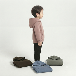Sudadera con Capucha Unisex con Cierre de Cremallera, Corte Regular, Felpa Francesa de Algodón, Color Sólido, Casual, Ecológica, Diseño con Bolsillos para Invierno - Product Image 3
