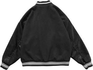 Blouson Bomber Noir Uni Personnalisable pour Homme en Tissu Denim Respirant – Vente en Gros, Pas Cher, Hiver, Streetwear, Fitness – Fabricant - Product Image 2