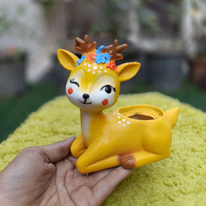 Wholesale Deer Model Modern Home & Garden Small Size Polyresin Handmade Eco-Friendly Indoor Office Desk Flower Pots & Planters - Product Image 3