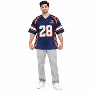 Camiseta de fútbol personalizada para hombre, cuello en V, manga corta, nombre del jugador impreso, número, ropa para fanáticos en blanco y negro - Product Image 2
