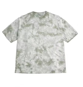 Camiseta de Manga Corta con Cuello Redondo y Estampado Tie-Dye para Hombre, Corte Regular, Informal, de Algodón Jersey, Personalizable, Unisex, Estilo Elegante, Directo de Fábrica - Product Image 5