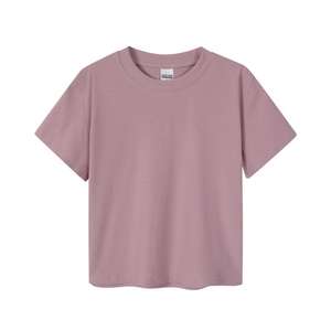 Camiseta corta de algodón para mujer con logotipo personalizado simple, de alta calidad profesional. - Product Image 6