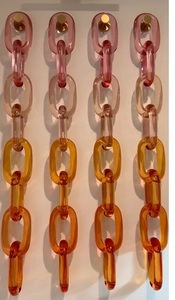 Décoration murale suspendue en chaîne de maillons en résine personnalisée, design écologique, design moderne et unique, prix bas - Product Image 5