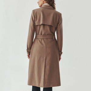 Abrigo Largo para Mujer, Suave y Cálido, Ropa de Invierno Informal, Prenda de Moda, Fabricante OEM ODM, Abrigo Largo Transpirable para Mujer, Venta al Por Mayor - Product Image 3