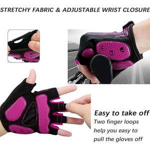 High Quality Unisex Half-Finger Cycling Gloves Lightweight Breathable Touchscreen Compatible Non-Slip for Outdoor Sports Gym Use - Product Image 4