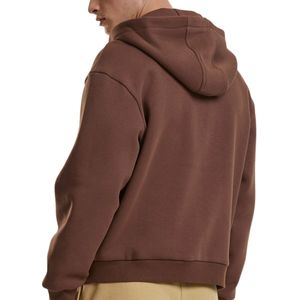 Custom Oversized Boxy Cropped Zip Hoodie Men Streetwear Zipper Hoodies with Logo OEM ODM Wholesale Manufacturer - Product Image 3