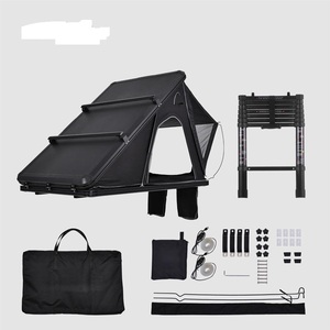 Tente de toit intégrée à panneaux solaires avec coque rigide, ouverture automatique, construction légère pour le camping en véhicule - Product Image 2