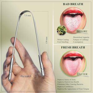 Kit de 6 Herramientas Dentales de Acero Inoxidable, Set de Limpieza Bucal con Removedor de Placa, Limpiador de Sarro, Espejo, Raspador de Lengua y Estuche - Product Image 4