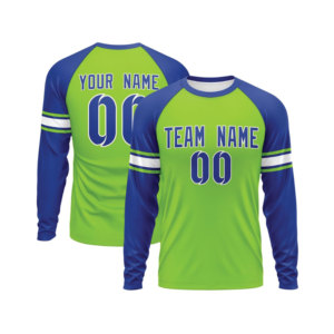 Maillot de sport à manches longues personnalisé OEM, en polyester, séchage rapide, uniforme d'équipe en gros, fabricant de marque privée - Product Image 1