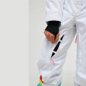 2026 Wholesale Unisex Lightweight Waterproof 10,000mm Insulated 100% Polyester Ski Suit Snowboard One Piece <b>Rainbow</b> - Product Image 6