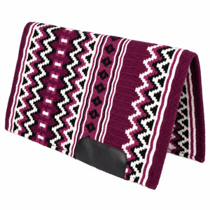 Vente en gros de couvertures de selle pour chevaux de style western, fabriquées à la main, 100% laine pure, coussin de selle Navajo, absorbant les chocs, équipement d'équitation direct - Product Image 6