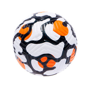 Ballon de football au design tendance, 100% de qualité supérieure, à prix avantageux, motif blanc, noir et orange - Product Image 5