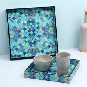 Star Crafts India Custom Restaurant Wood Flat Napkin Holder Square Wooden Tissue <b>Box</b> Dispenser Tray Kitchen Tabletop Decor - Product Image 4