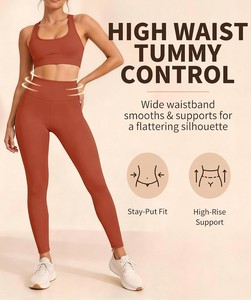 Leggings Deportivos de Cintura Alta para Mujer, Suaves y Elásticos, para Yoga, Fitness, Entrenamiento, Gimnasio, Running, Ropa Deportiva Flexible y Cómoda - Product Image 3