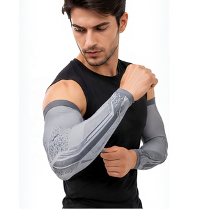 Customized Logo & Color Sublimation Print Compression Gym Fitness Arm Sleeves Breathable Outdoor Activities Cycling Arm Sleeves - Product Image 6