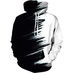 Sweat-shirt à capuche surdimensionné vintage personnalisé de haute qualité en tissu éponge épais avec broderie pour homme - Product Image 3