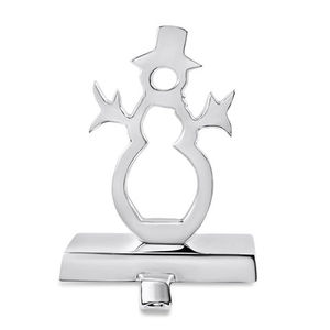 Snow Man Shape Aluminium Xmas Decoration Use <b>Stocking</b> <b>Holder</b> Hook For Home Livingroom Fireplace Top Use <b>Stocking</b> <b>Holder</b> - Product Image 6