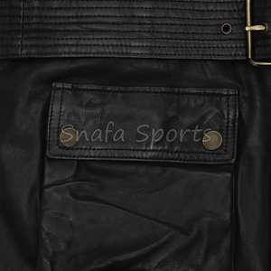 Chaqueta de Cuero Genuino para Mujer OEM con Diseño Desmontable, Elegante, Duradera e Ideal para Personalizar con la Marca - Product Image 4