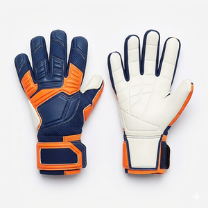 Gants de gardien de but de football, cuir intégral, légers, antidérapants, respirants, fermeture à scratch réglable, unisexe - Product Image 1