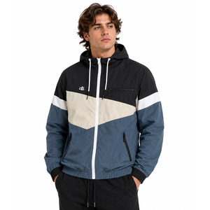 Custom Abstract Print Windbreaker <b>jacket</b> for <b>men</b> Lightweight Wholesale Printed Custom Logo Zip Up Outerwear Sports <b>Running</b> Wear - Product Image 4