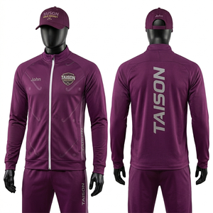 Survêtement de hockey sur gazon pour hommes 290 GSM Softshell Poly Coton Rose Poudré Gris avec empiècements latéraux et logo imprimé par sublimation personnalisé - Product Image 6