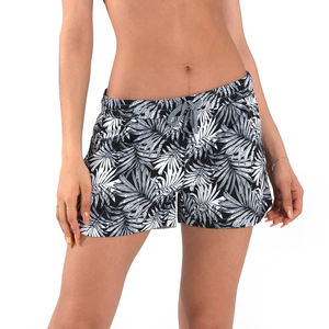 Nuevos pantalones cortos de playa a la moda para mujer, con diseño de color liso, ajuste perfecto, para nadar, uso diario informal, pantalones cortos de playa para mujer - Product Image 2