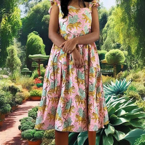 Robe longue en coton naturel unique et magnifique, respirante et confortable, tunique indienne, robe de plage longue - Product Image 1