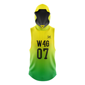 Maillots de football américain 7V7 7on7 à logo personnalisé, sans manches, à capuche, imprimés par sublimation, 100 % polyester, anti-humidité - Product Image 5