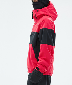 Veste de ski et snowboard personnalisée rouge et noire 2026, imperméable, coupe-vent, isolée, pour homme et femme, fournisseur d'usine - Product Image 3
