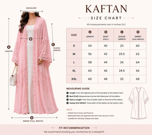 Luxury Pink Lace Modest Kaftan Women Premium Dubai Style Open Front <b>Abaya</b> <b>Prayer</b> Wear Maxi Floral Lace - Product Image 5