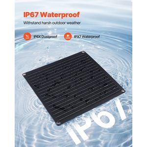 "20W <b>12V</b> Solar Panel <b>Battery</b> Charger with Smart Controller & 3 Connections for Outdoor Use" - Product Image 6