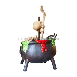 Chaudron de sorcière géant Maison d'oeufs de Pâques Chaise en chocolat Ours Lapin blanc Panier d'oeufs de Pâques Oeufs d'arbre Lapin assis Carnivore - Product Image 2