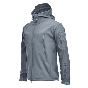 DAIZEN <b>STAR</b> INTERNATIONAL Men's Gray Hooded Zipper Front Fleece <b>Jacket</b> Waterproof Casual Regular Fit Spring Wear - Product Image 1