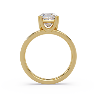 Double Prong Split Shank <b>Wedding</b> <b>Rings</b> 2.00 Ct <b>Cushion</b> Cut Lab Grown Diamond IGI Certified 14K Pure Gold Engagement <b>Rings</b> - Product Image 4