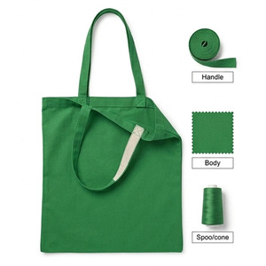 Bolsa de lona al por mayor con logotipo personalizado, bolsa de mano 100% algodón, duradera, para mujer, para compras y supermercado - Product Image 5