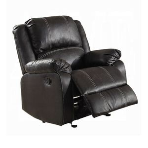 Zuriel Black Synthetic Leather <b>Recliner</b> Chair - Product Image 4