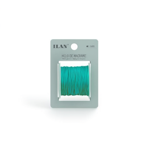 Filo per macramè ILAN 1 mm 100 m verde acqua per creazione di gioielli fai da te - Product Image 1