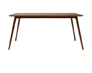 Table à manger rectangulaire en bois de style mid-century moderne, 4 places, design stable, mobilier pour la maison - Product Image 2