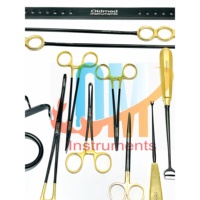 Ensemble d'instruments chirurgicaux pour amygdalectomie et adénoïdectomie, 27 pièces, acier inoxydable de qualité médicale, revêtement or et noir, réutilisable, CE ISO