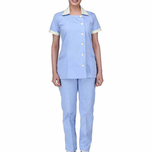 High Performance Women's New Eco-Friendly Canvas Nurse <b>Scrub</b> Sets Long Sleeve Hospital Uniform for Summer Wear - Product Image 4