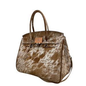 Bolso Tote de Cuero Genuino Blanco de Primera Calidad para Mujer, Forro de Gamuza Roja, Cierre con Candado, Uso Diario en Todas las Estaciones, Venta al Por Mayor - Product Image 5