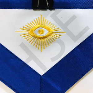Delantal masónico de Past Master, conjunto de delantal y insignias masónicas - Product Image 4