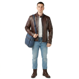 <b>Long</b> Sleeve Unique Design Attractive Color Men <b>Leather</b> <b>Jacket</b> Hot Selling Product Best Winter Men's Slim <b>jacket</b> for men - Product Image 5