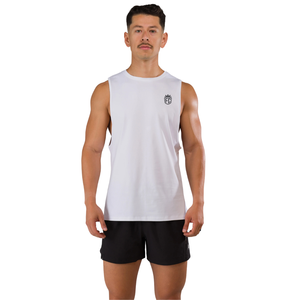 Débardeur blanc sans manches pour homme, léger, pour la gym, l'entraînement musculaire, le fitness, le sport, OEM en gros - Product Image 1