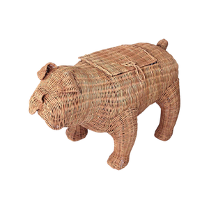 Panier de rangement pour bébé en rotin tressé écologique de haute qualité, organisateur de jouets, décoration intérieure, fabricant vietnamien, vintage - Product Image 1