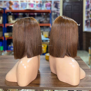Hot Trending Human Hair <b>Wigs</b> Lace Front Vietnamese Raw Hair Glueless Lace Front <b>Wigs</b> Perruque Bob <b>Wig</b> Straight <b>Pixie</b> Customize - Product Image 2