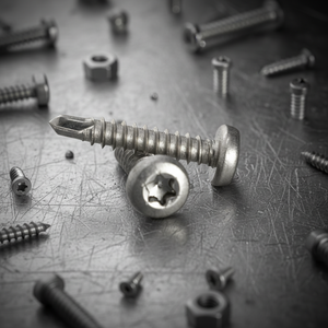 Tornillo Autorroscante PDC Modelo 7.1 de Cabeza Plana, Acero Inoxidable (304/316/410), Rosca Métrica Profunda de Paso Grueso, Acabado Natural, Punta Phillips/Cruz - Product Image 1