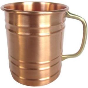 Mug à bière réutilisable en cuivre 1005 avec poignée en laiton, compatible lave-vaisselle, personnalisable, mugs de voyage vintage en cuivre pour les fêtes et la consommation. - Product Image 1